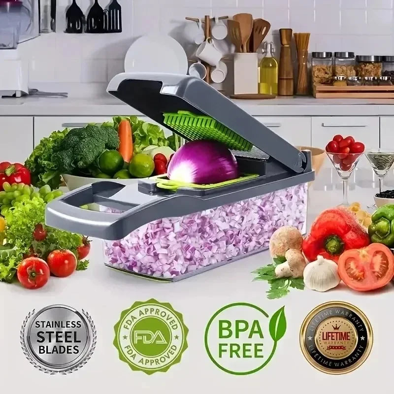 Multi-Functional Vegetable Chopper 14/16 in 1